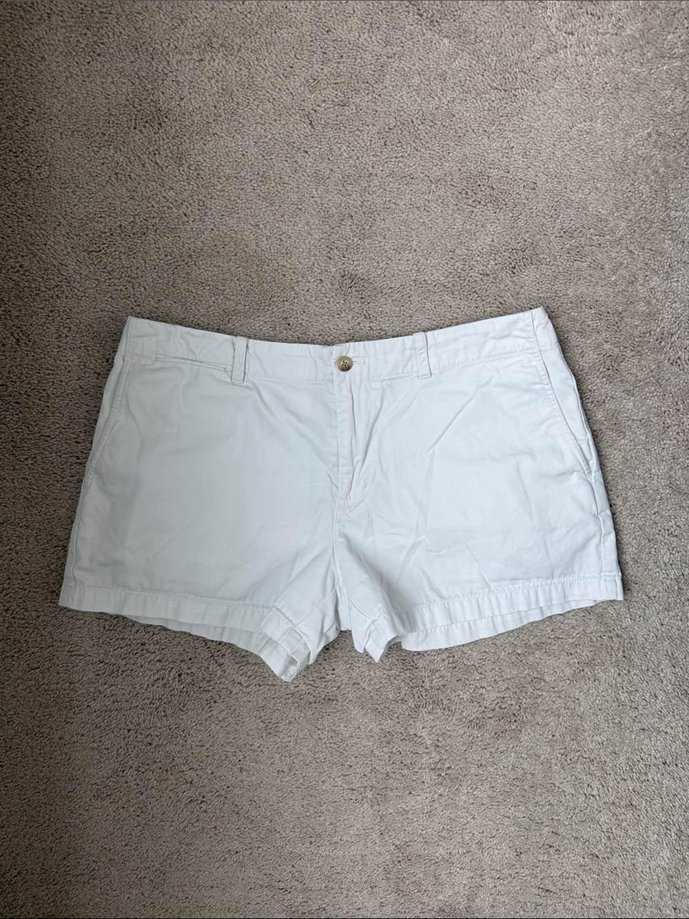 Polo White Chino Shorts